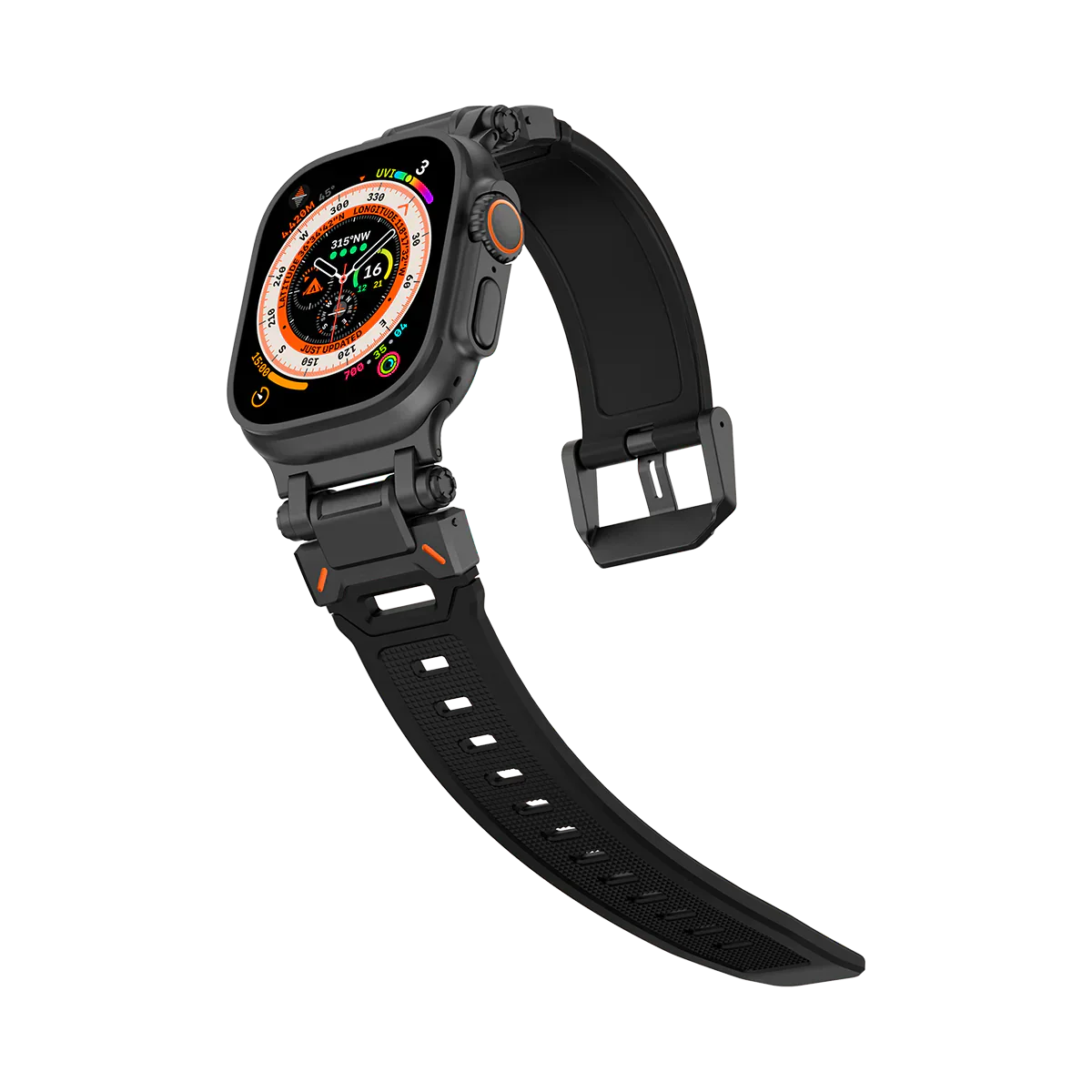 Meron Titanium-Head Silicone Band for Apple Watch | Petprovac