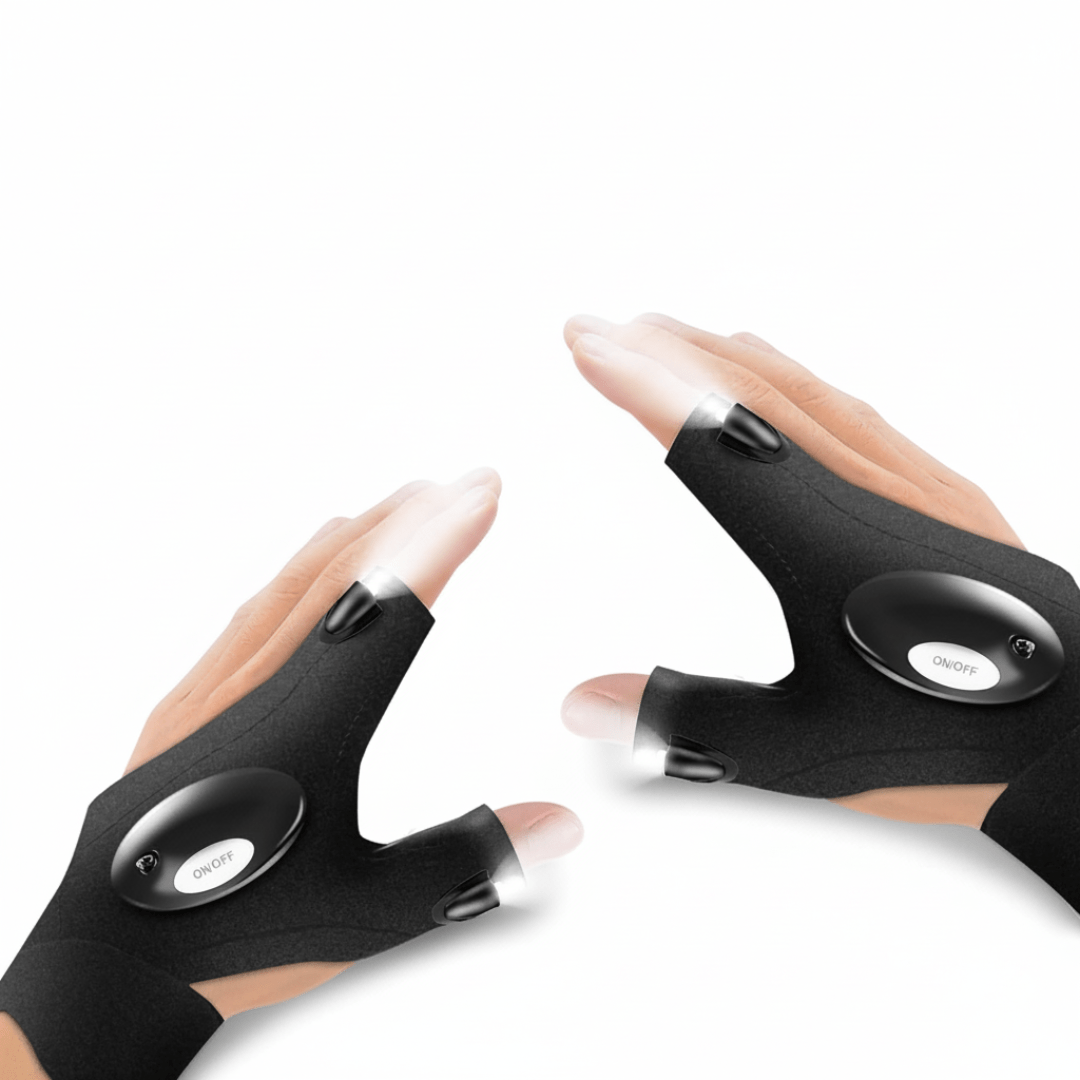 LED Finger Gloves For Hands Illumination For Repairs And Night Work