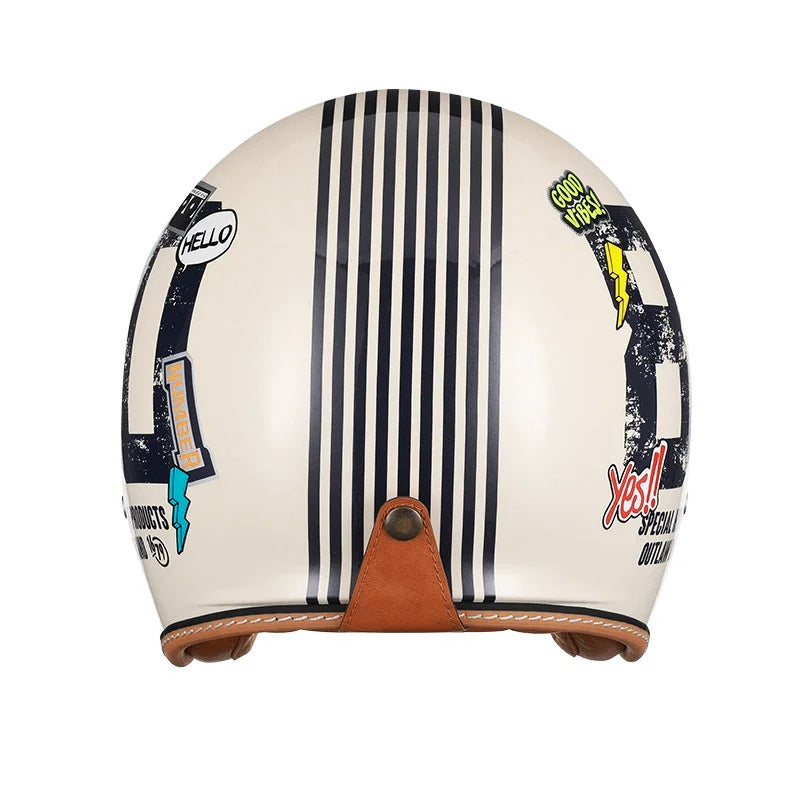 לומהנובה | קסדת פנים פתוחה רטרו מוסמכת DOT ECE פרו