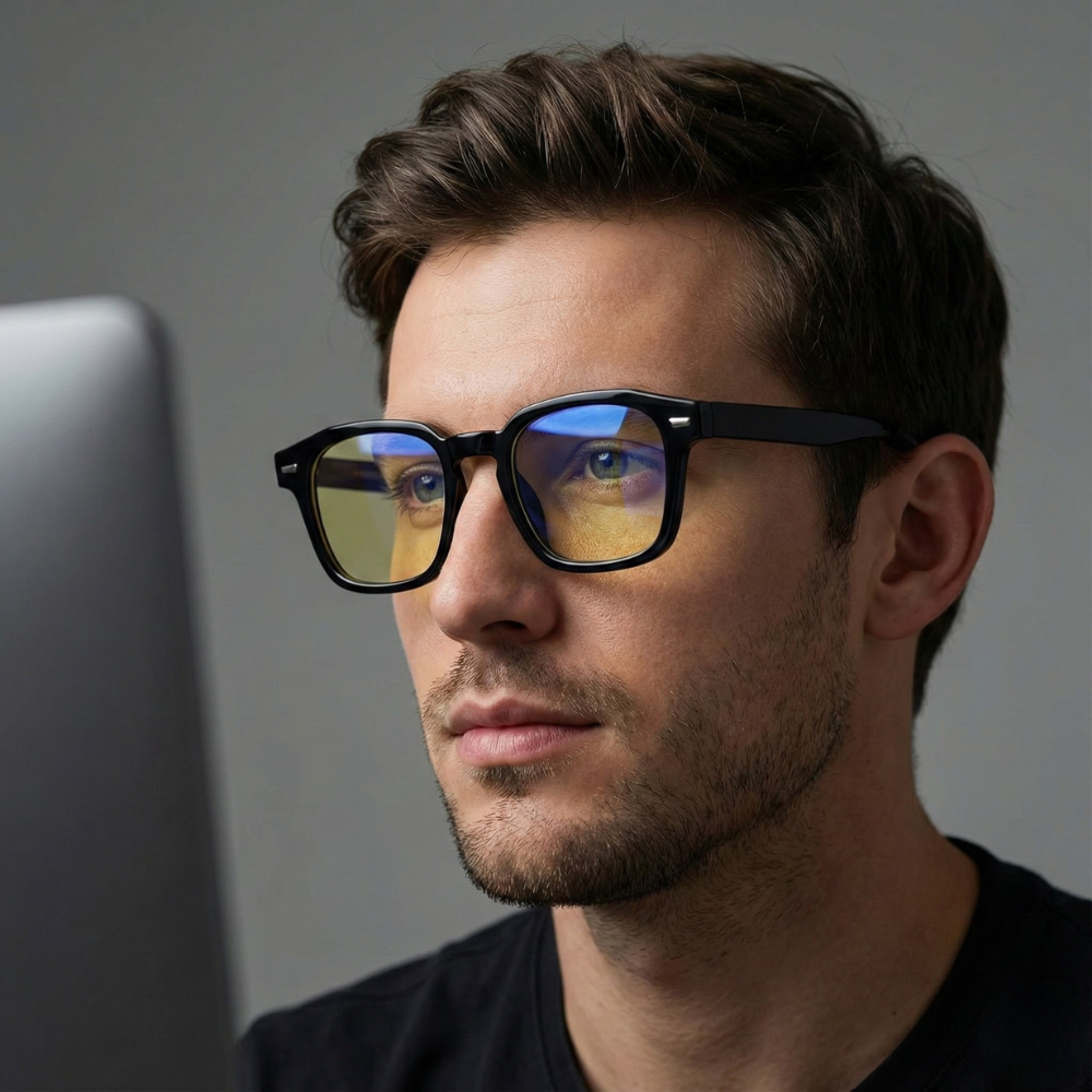 Obsidian farvede solbriller med UV400-beskyttelse til daglig brug