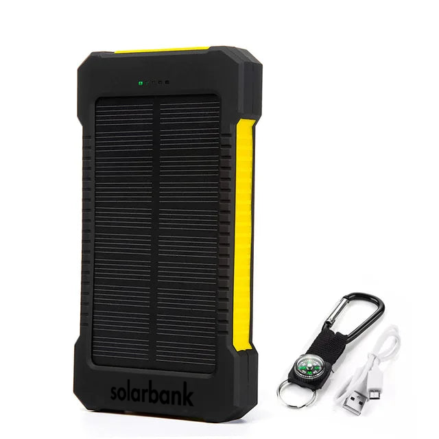 SolarPulse Power Bank Solar 20000mAh para Uso em Movimento em Qualquer Lugar