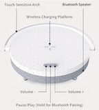 Lámpara de mesita de noche 4 en 1 AstraNova con carga inalámbrica rápida