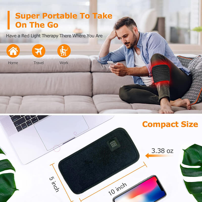 Solva 660/850 nm Rødt og Infrarødt Knæsmertebehandlingssystem