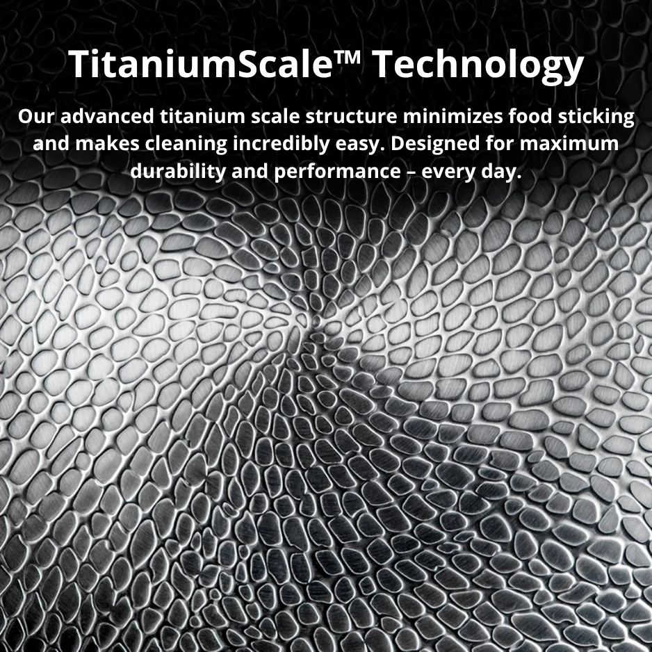 Pure Titanium Deep Frying Pan Uncoated Cookware For Everyday Use