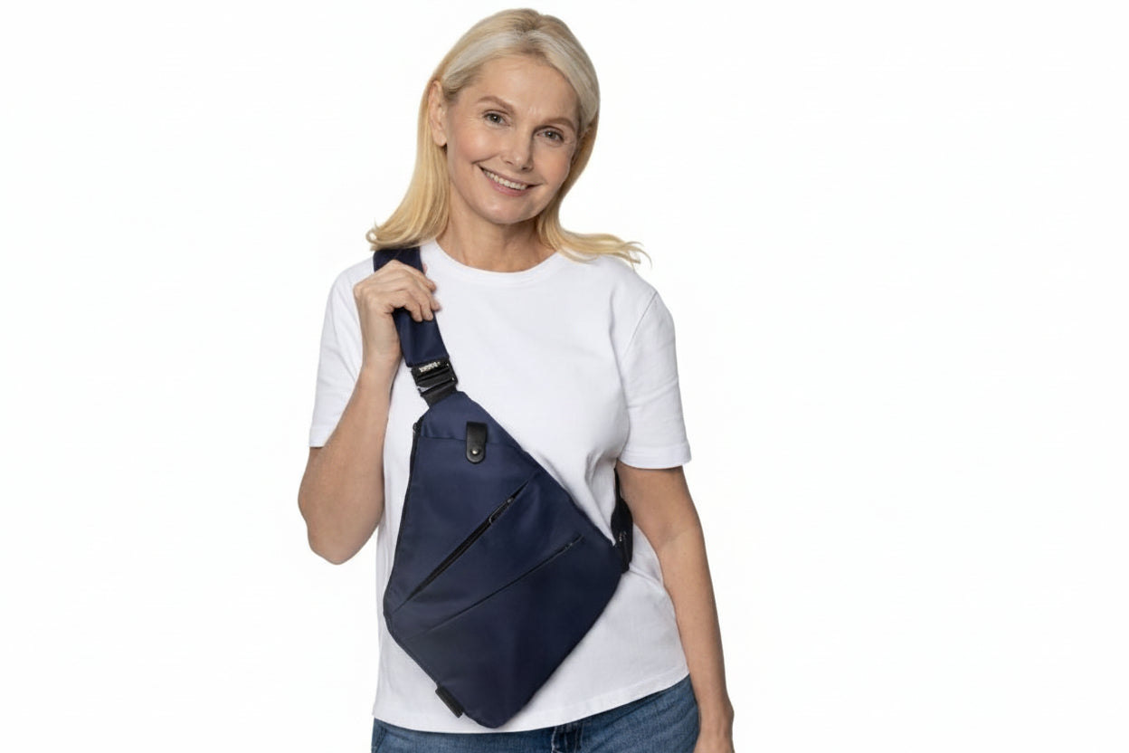 Anti-Theft Travel Bag – Hidden Zippers and Front-Facing Security