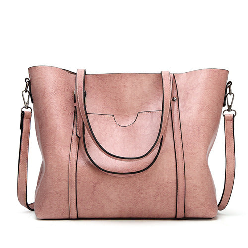 Stylish leather handbag with handcrafted details