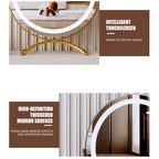 Vanity Mirror With Dimmable LED Light And 360 Degree Rotation, Touch Control
