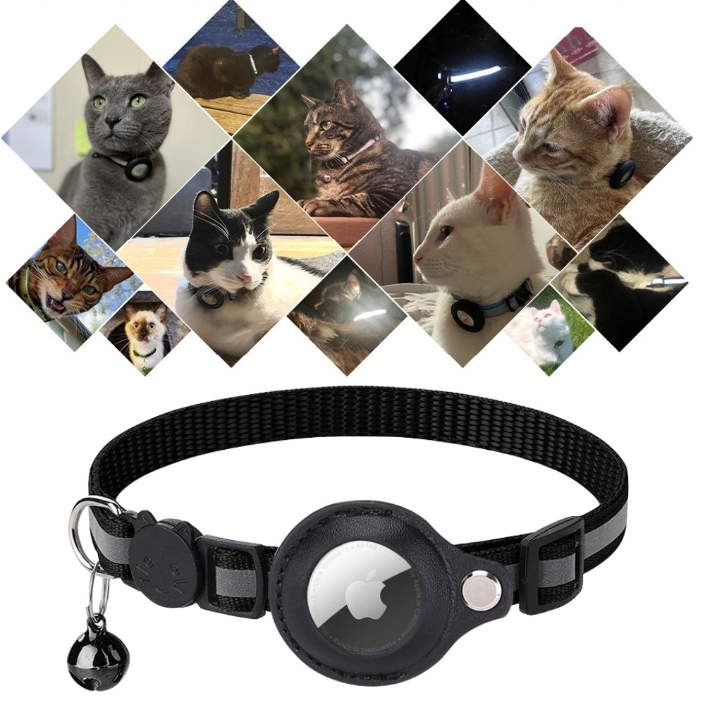 Collare GPS per Gatti Riflettente a Rilascio Rapido per Visibilità