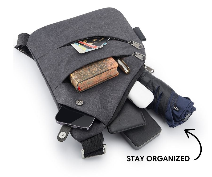Anti-Theft Travel Bag – Hidden Zippers and Front-Facing Security