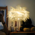 FeatherLuxe Glow-lampe | Mykt stemningslys for stuer