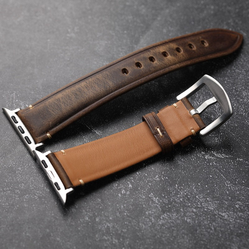 Vellaro Handcrafted Italian Leather Band for Apple Watch