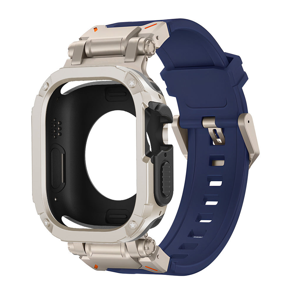 RavenTac タクティカルフルオロラバーストラップ + TPU/PC 2-in-1 ケース for Apple Watch