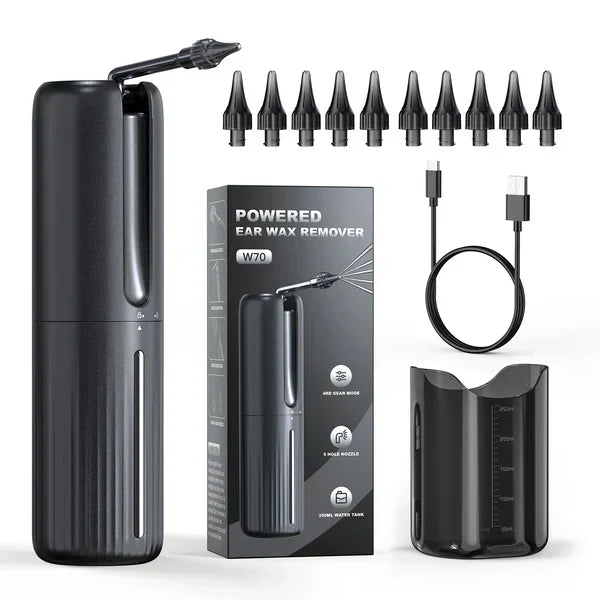 QuellWave Pembilas Telinga Pro Dengan Urutan Air Jet Tiga Kali