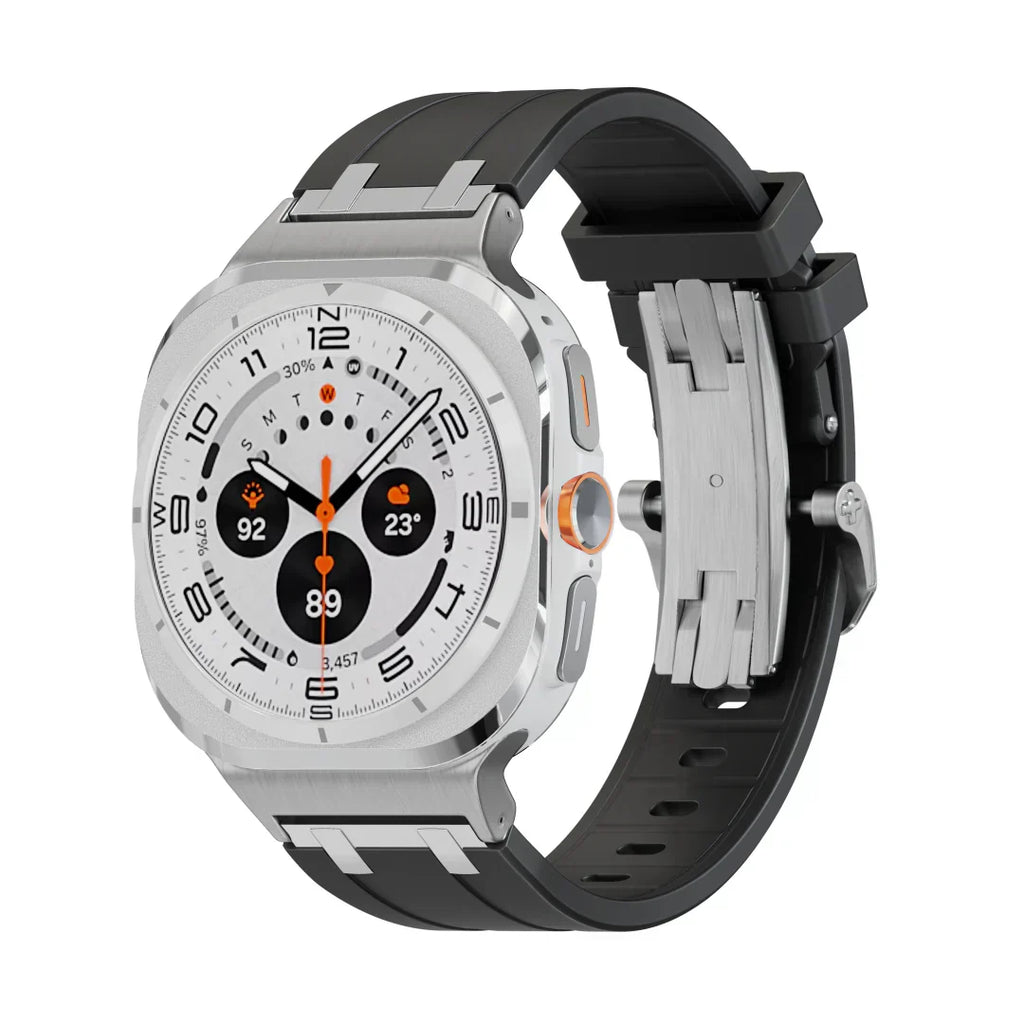 Nivora Silicone Watch Band With Butterfly Clasp For Samsung Galaxy Watch Ultra | Petprovac