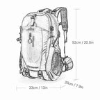 カベロ 40リットル 防水 登山用 背負い袋 多数の袋付き