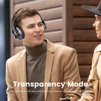 Auralink trådløse ANC-hovedtelefoner med USB-C-opladning og mikrofon