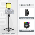 Travelers 4-Section Selfie Stick With Tripod Bluetooth