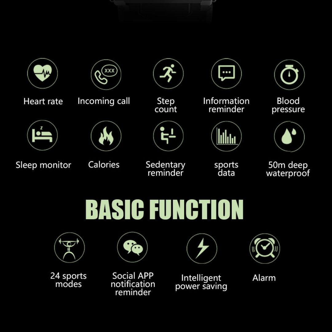 Sentinel Trek Tactical Smartwatch met Uitgebreide Batterij voor Zware Omstandigheden