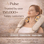 Pulsewell Håndfri Shiatsu Nakkemassageapparat med Varme (Ledningsfri)