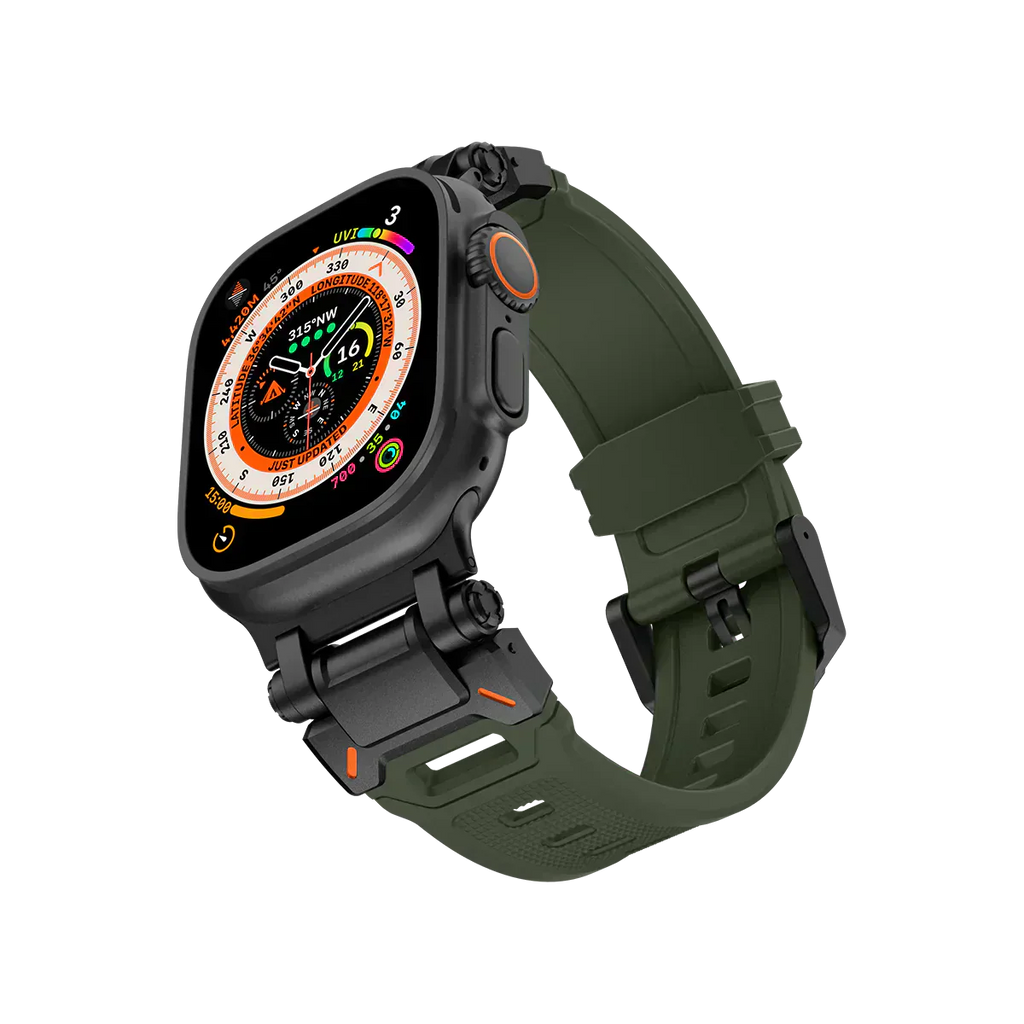 Meron Titanium-Head Silicone Band for Apple Watch | Petprovac