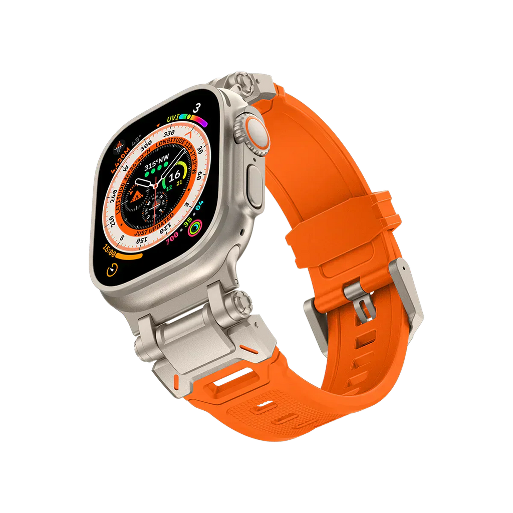 Meron Titanium-Head Silicone Band for Apple Watch | Petprovac