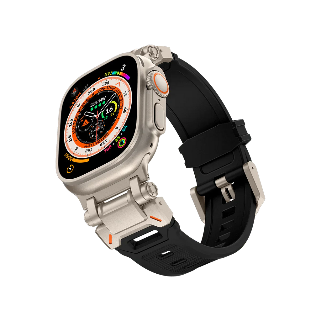 Meron Titanium-Head Silicone Band for Apple Watch | Petprovac