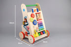 Colorful Wooden Educational Baby Push Walker
