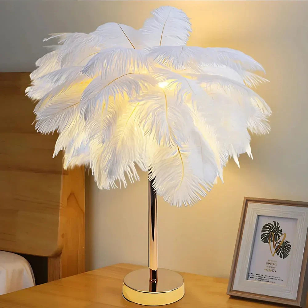 FeatherLuxe Glow-lampe | Mykt stemningslys for stuer