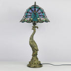 Aurena Tiffany-Style Table Lamp With Colorful Dome Shade