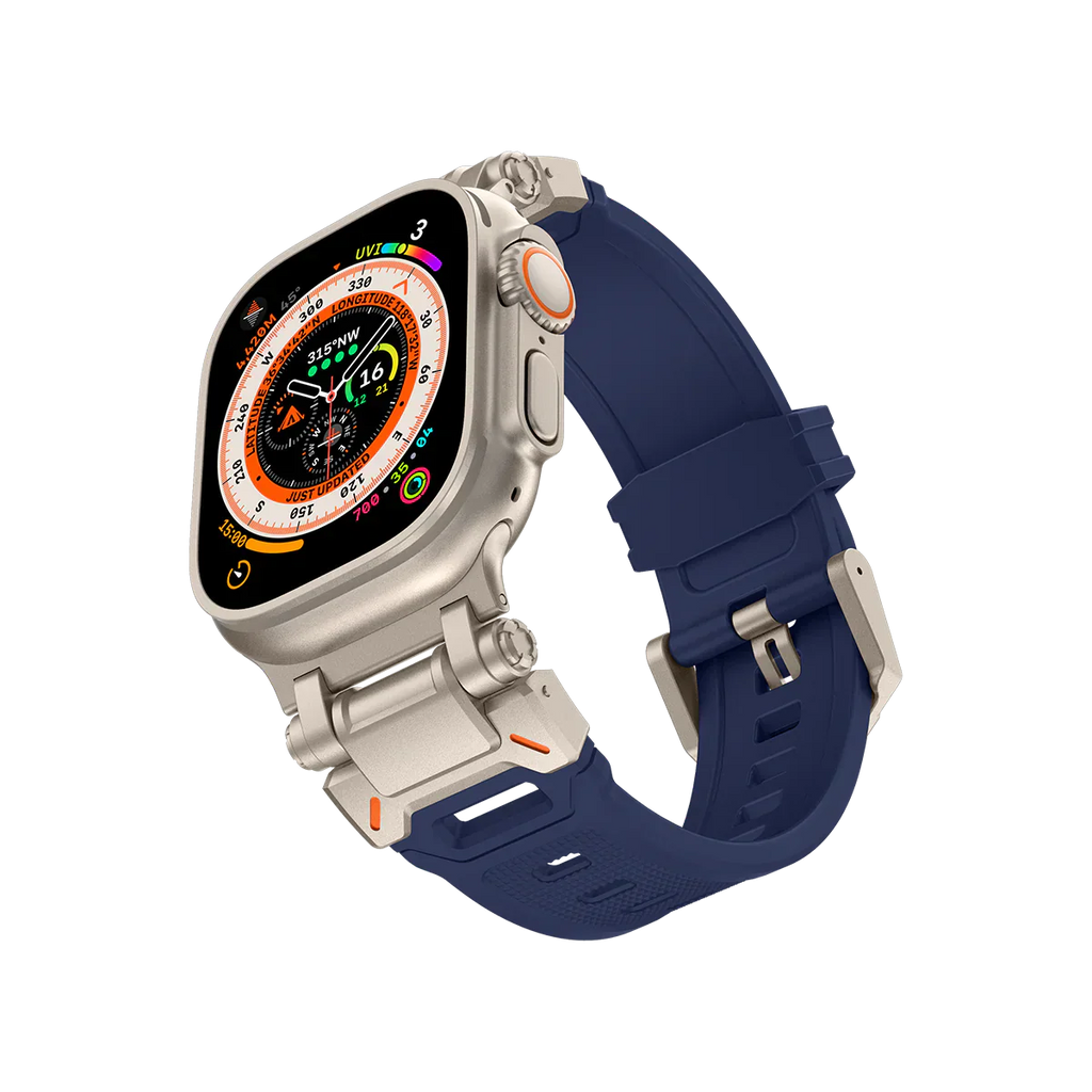 Meron Titanium-Head Silicone Band for Apple Watch | Petprovac