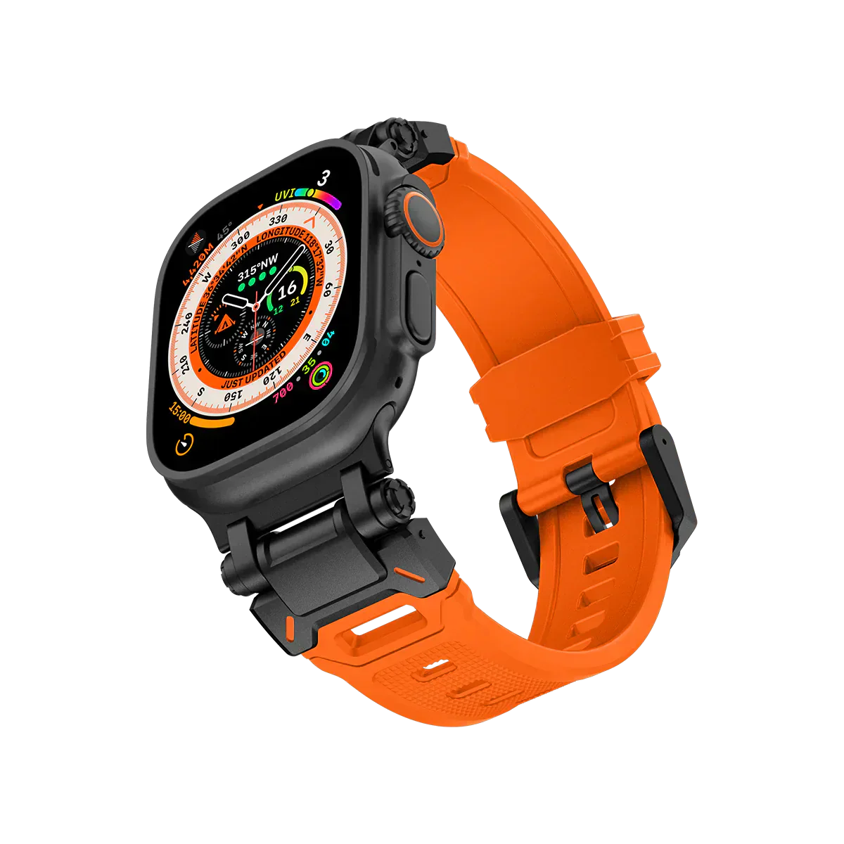 Meron Titanium-Head Silicone Band for Apple Watch | Petprovac