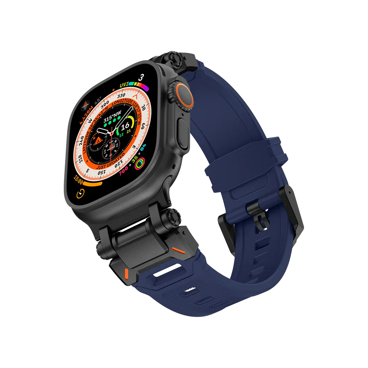 Meron Titanium-Head Silicone Band for Apple Watch | Petprovac