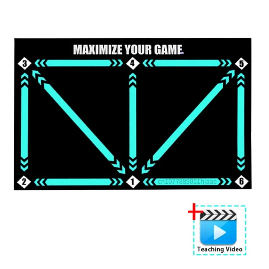 حزمة حصيرة تدريب كرة القدم سايدلاين إيدج مع تمارين فيديو للتدريب المنزلي