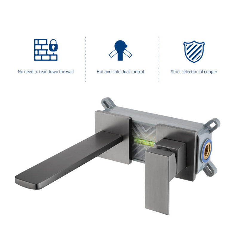 AstraLine Innfelt Veggmontert Servantkran, Enkeltgrep Minimalistisk Design