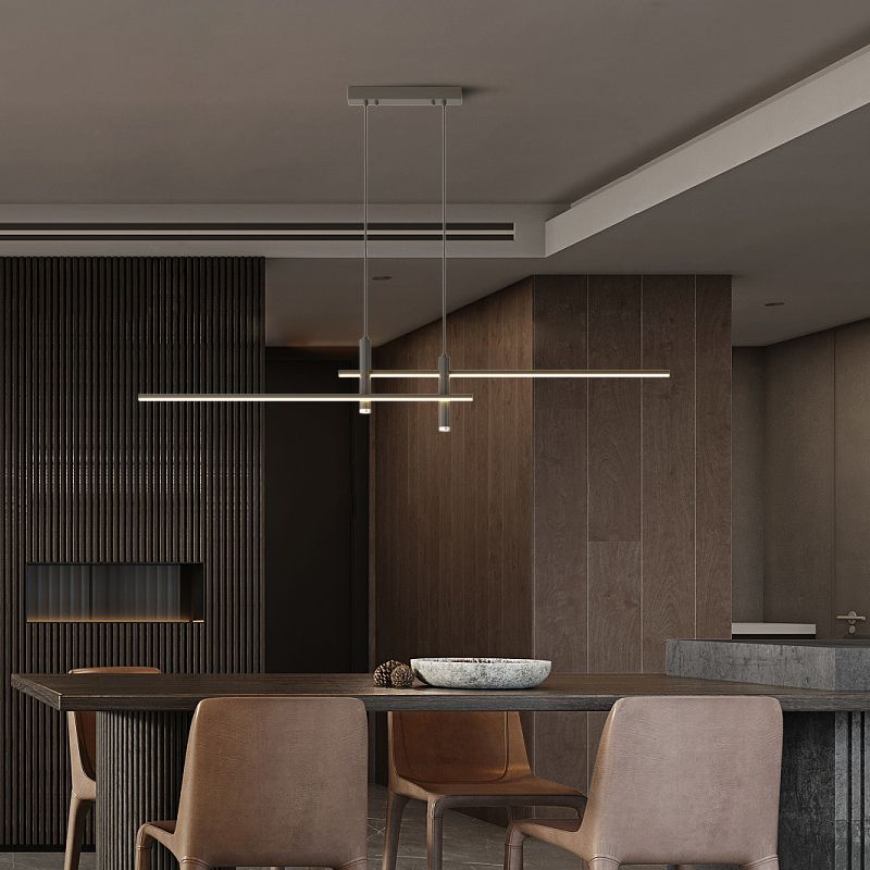 Nexa lineaire hanglamp voor moderne eetkamerverlichting