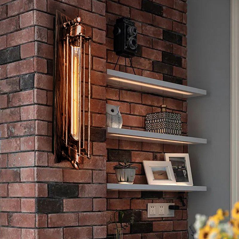 Aurel Cylinder Metal Væglampe Vintage Multifarvet Armatur