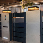 オーレオン ソーラーポストライト モダン スクエア 屋外パティオ用