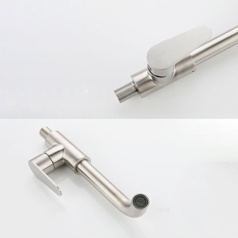 Modern Style Wall Mounted Single Lever Faucet for the Bathroom
