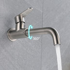 Modern Style Wall Mounted Single Lever Faucet for the Bathroom