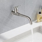 Modern Style Wall Mounted Single Lever Faucet for the Bathroom