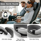 Ergonomic Memory Foam Travel Neck Pillow For Flights And Road Trips
