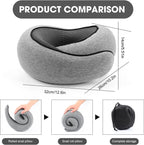 Ergonomic Memory Foam Travel Neck Pillow For Flights And Road Trips