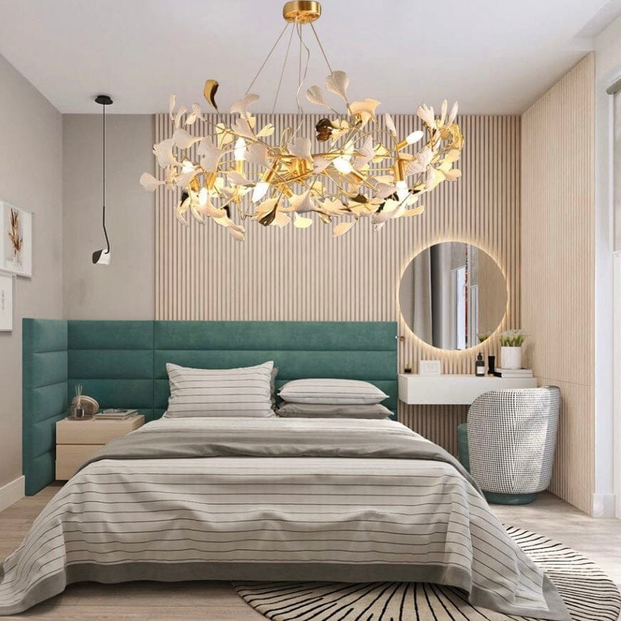 LumaPetal Lampadario in Ceramica con LED Dimmerabili e Bagliore Morbido