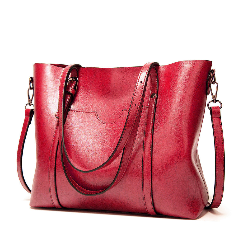 Stylish leather handbag with handcrafted details