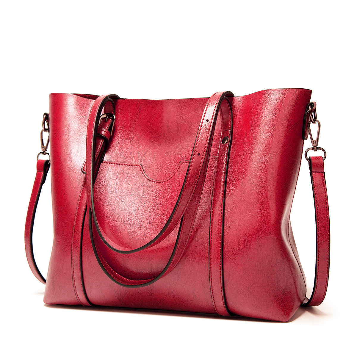 Stylish leather handbag with handcrafted details