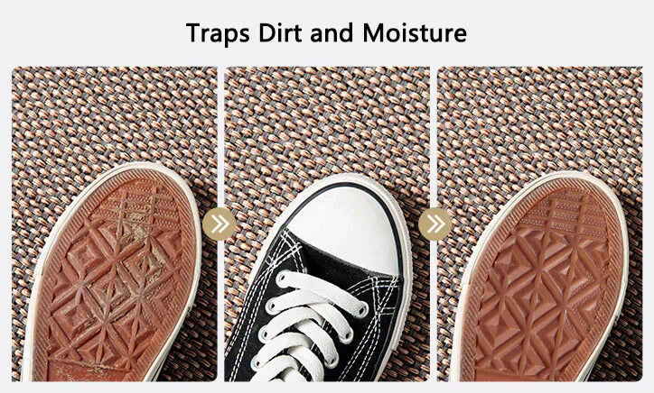 LumaWeave Indendørs Dørmåtte Skridsikker Maskinvaskbar Til Indgange Med Meget Trafik