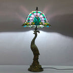 Aurena Tiffany-Style Table Lamp With Colorful Dome Shade