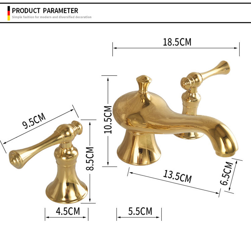 Haverly Antique Three-Hole Widespread Bathroom Faucet | Petprovac