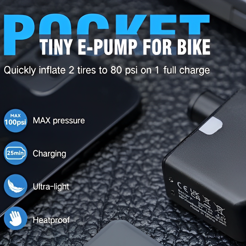 NexFlux Nano Pump Type-C Rechargeable Schrader/Presta