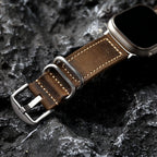 Bracelet en cuir fait main vintage Cavelle pour Apple Watch